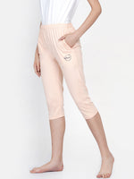 Fabnest women cotton solid cream comfortable capri pants | Rescue