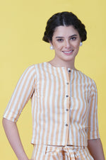 Cropped With Buttoned Front top OLNY-Top-Fabnest