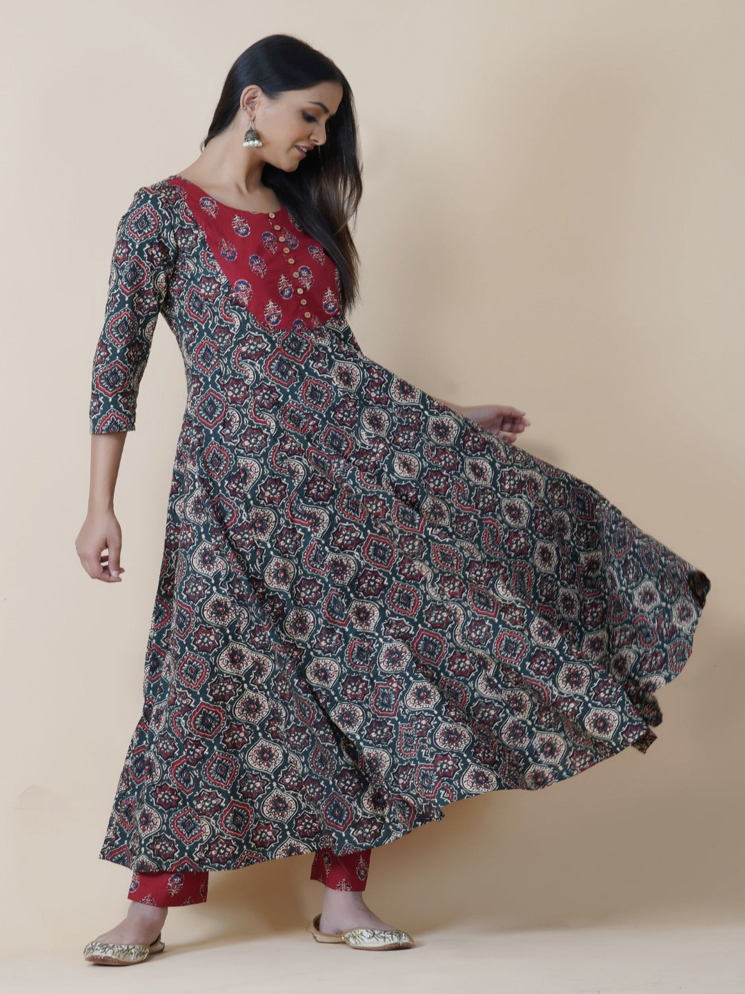 Aggregate more than 149 ajrakh print dresses