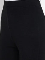 Black Winter Wear Acrylic Warm Bottom Wear-Bottoms-Fabnest