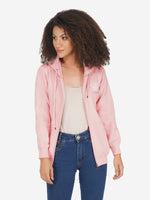 Fabnest Winter Light Pink Fleece Warm Hoodie sweatshirt-Jacket-Fabnest