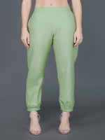 Light green straight pants-Bottoms-Fabnest